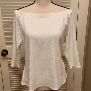 80. Soft Surroundings Ribbed Sweater in Off White